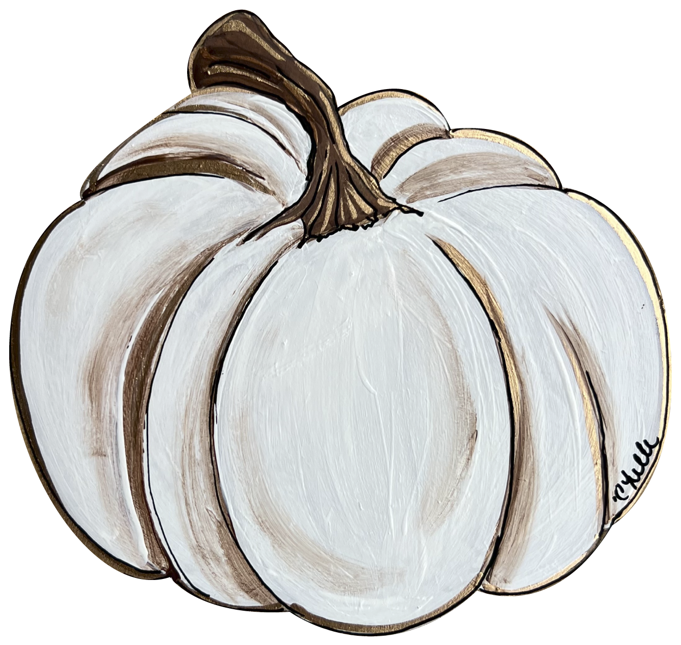THE HAPPY BUTTERFLY WHITE PUMPKIN