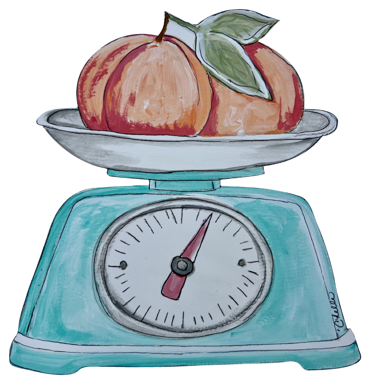 THE HAPPY BUTTERFLY BLUE SCALE THAT HAS PEACHED ONTOP