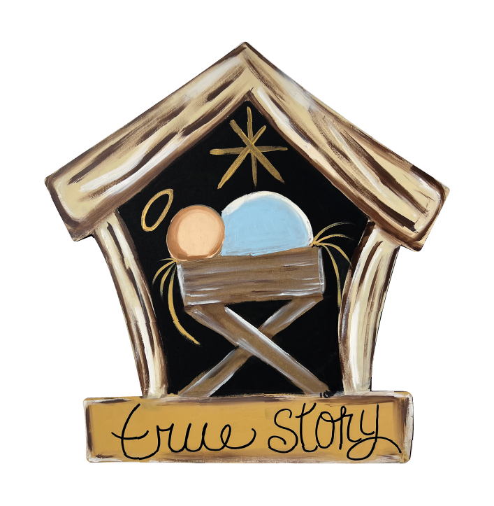THE HAPPY BUTTERFLY TRUE STORY MANGER WITH JESUS