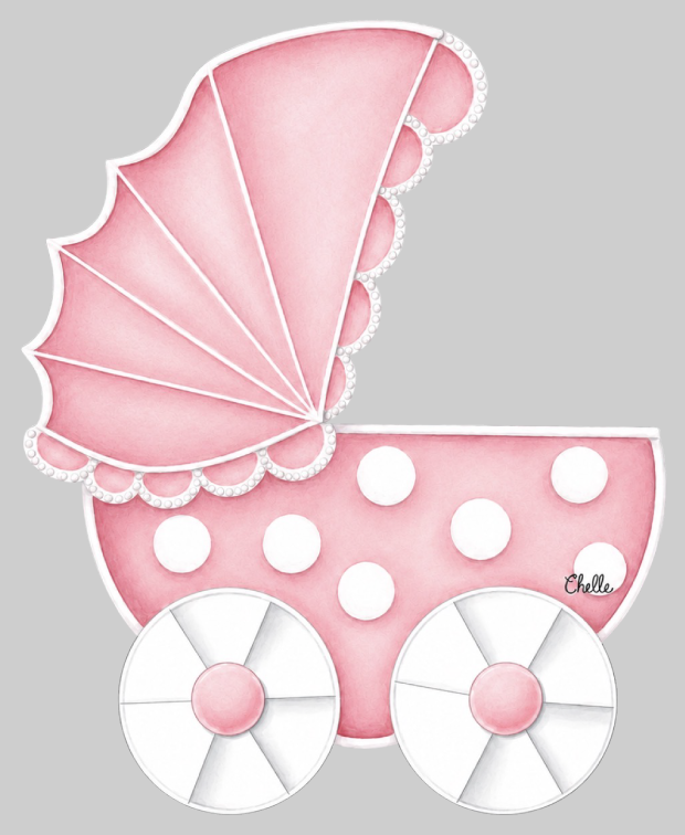 THE HAPPY BUTTERFLY PINK BABY BUGGY