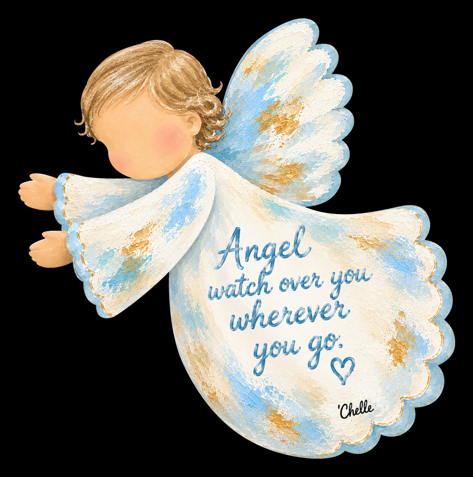 THE HAPPY BUTTERFLY BOY ANGEL ANGEL WATCH OVER YOU WHEREVER YOU GO