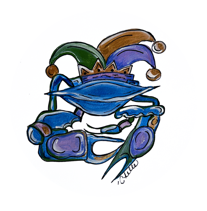 THE HAPPY BUTTERFLY JESTER CRAB