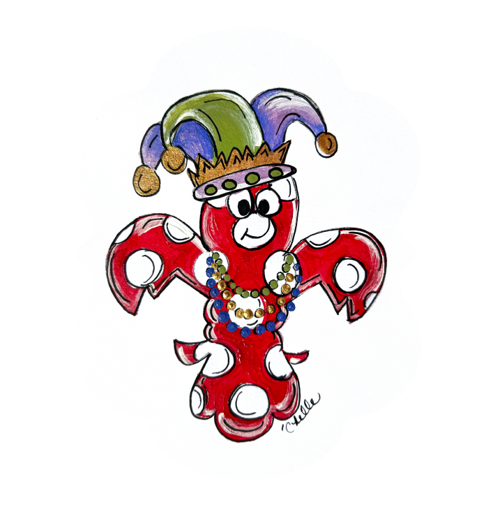 THE HAPPY BUTTERFLY LOBSTER WITH JESTER HAT