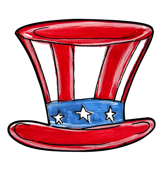 THE HAPPY BUTTERFLY STAR SPANGLED HAT