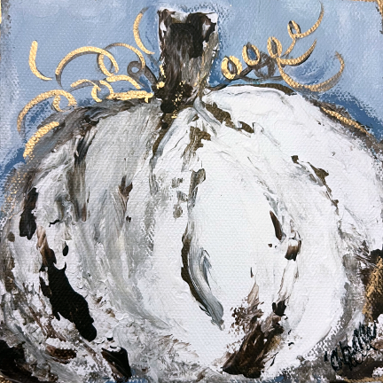 THE HAPPY BUTTERFLY WHITE PUMPKIN