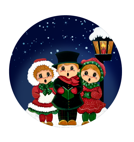 THE HAPPY BUTTERFLY CIRCLE WITH CAROLERS