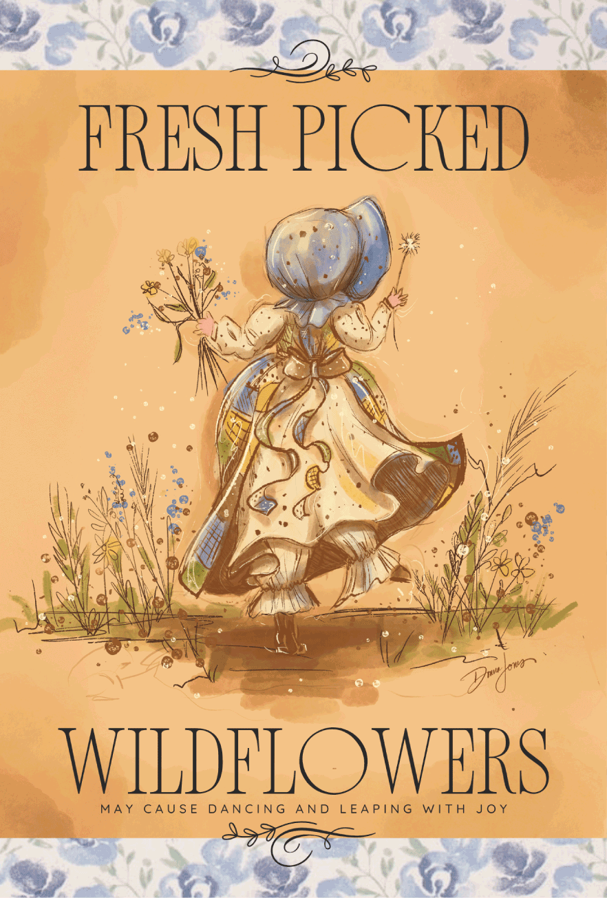 DONNA JONES WILDFLOWER GARDEN FLAG