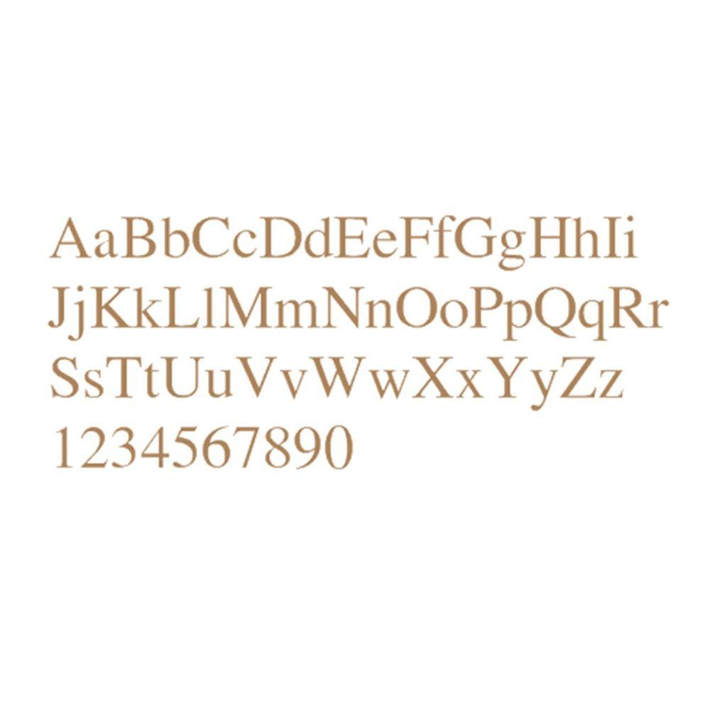 Basic Shape Times New Roman Font MDF Cutout Alphabet A-Z And Numbers 0-9 - Unfinished For DIY