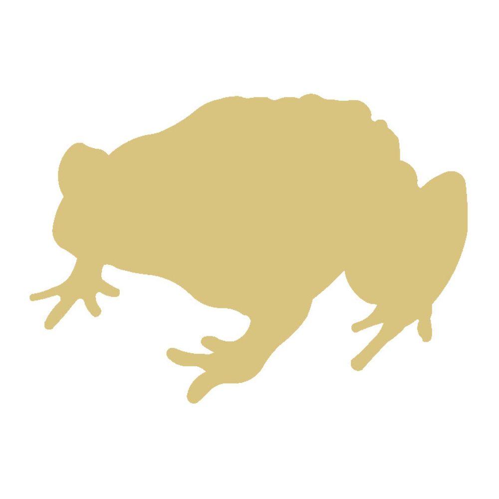 Basic Shape Toad MDF Cutout Amphibian Silhouette - Unfinished For DIY