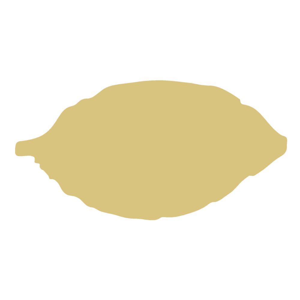Basic Shape Tobacco Leaf MDF Cutout Silhouette Style 1 - Unfinished For DIY
