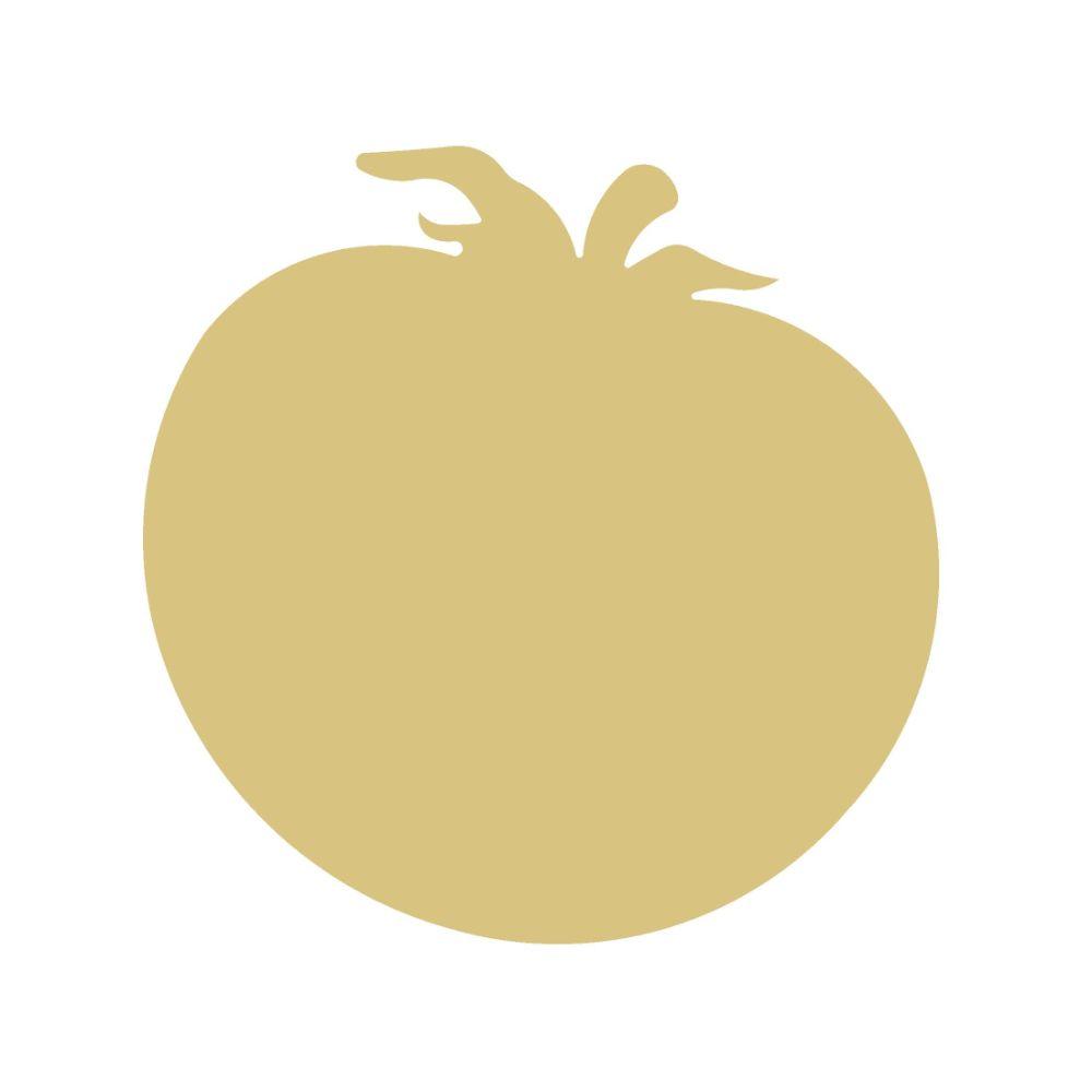Basic Shape Tomato MDF Cutout Silhouette - Unfinished For DIY