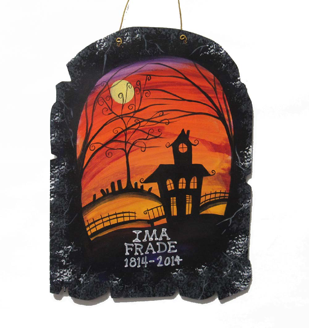 Basic Shape Tombstone MDF Cutout Graveyard Decor - Unfinished For DIY