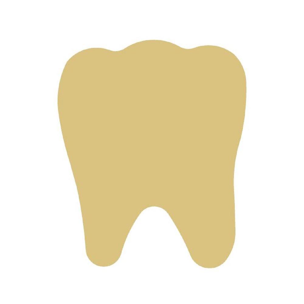 Basic Shape Tooth MDF Cutout Silhouette - Unfinished For DIY