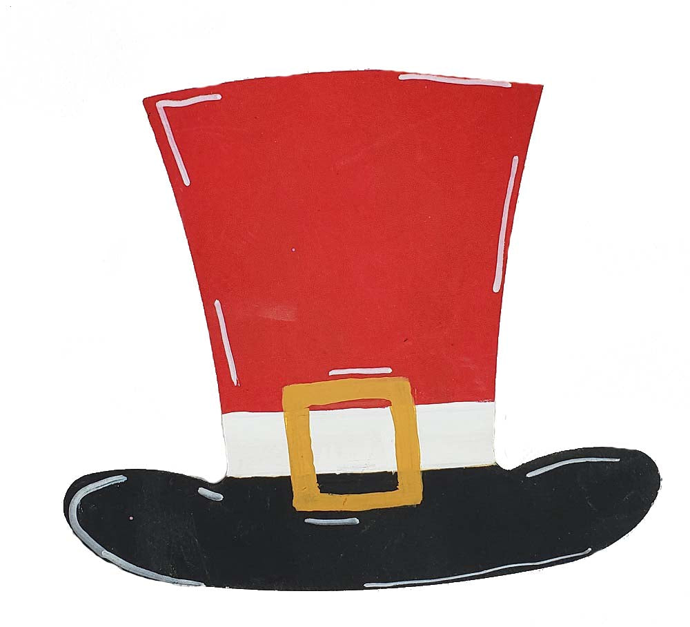 Basic Shape Top Hat MDF Cutout Silhouette Style 2 - Unfinished For DIY