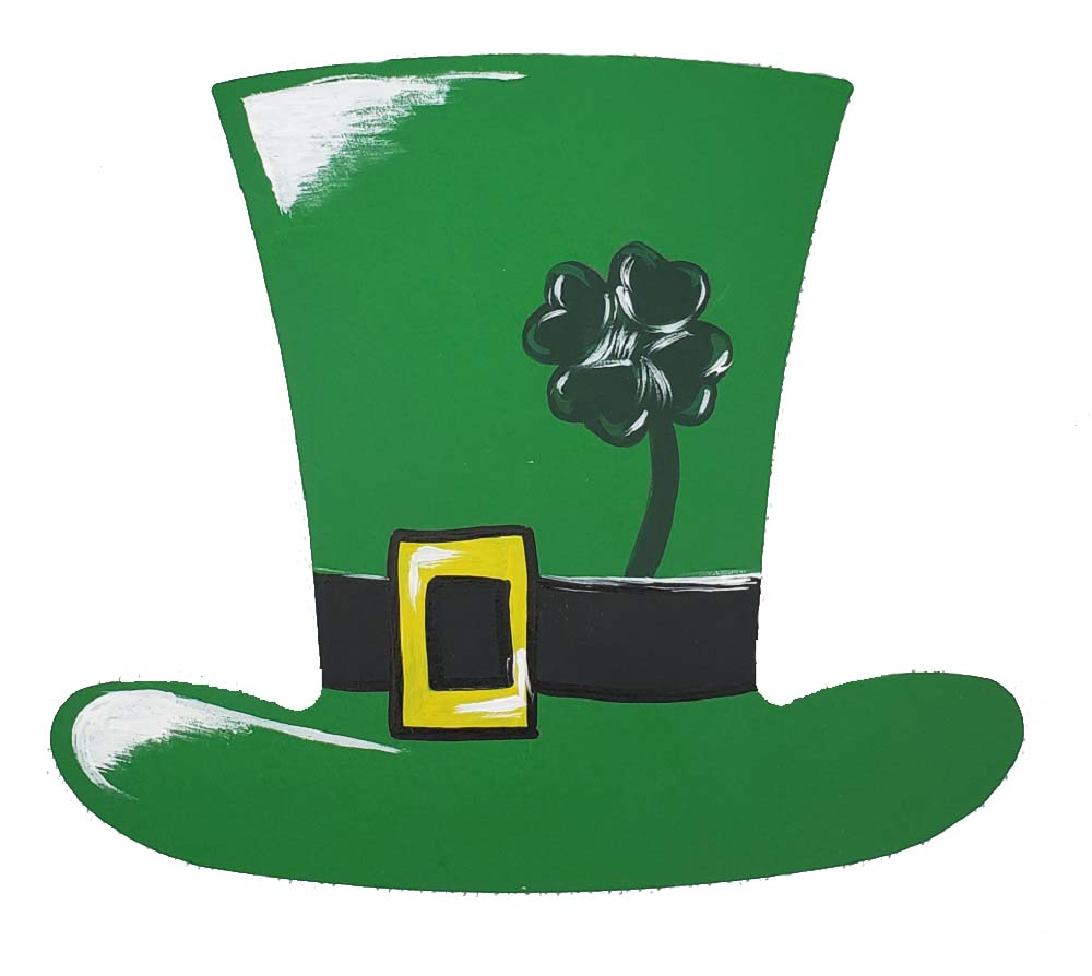 Basic Shape Top Hat MDF Cutout Silhouette Style 2 - Unfinished For DIY