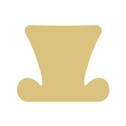 Basic Shape Top Hat MDF Cutout Silhouette Style 4 - Unfinished For DIY