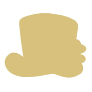 Basic Shape Top Hat MDF Cutout Silhouette Style 5 - Unfinished For DIY