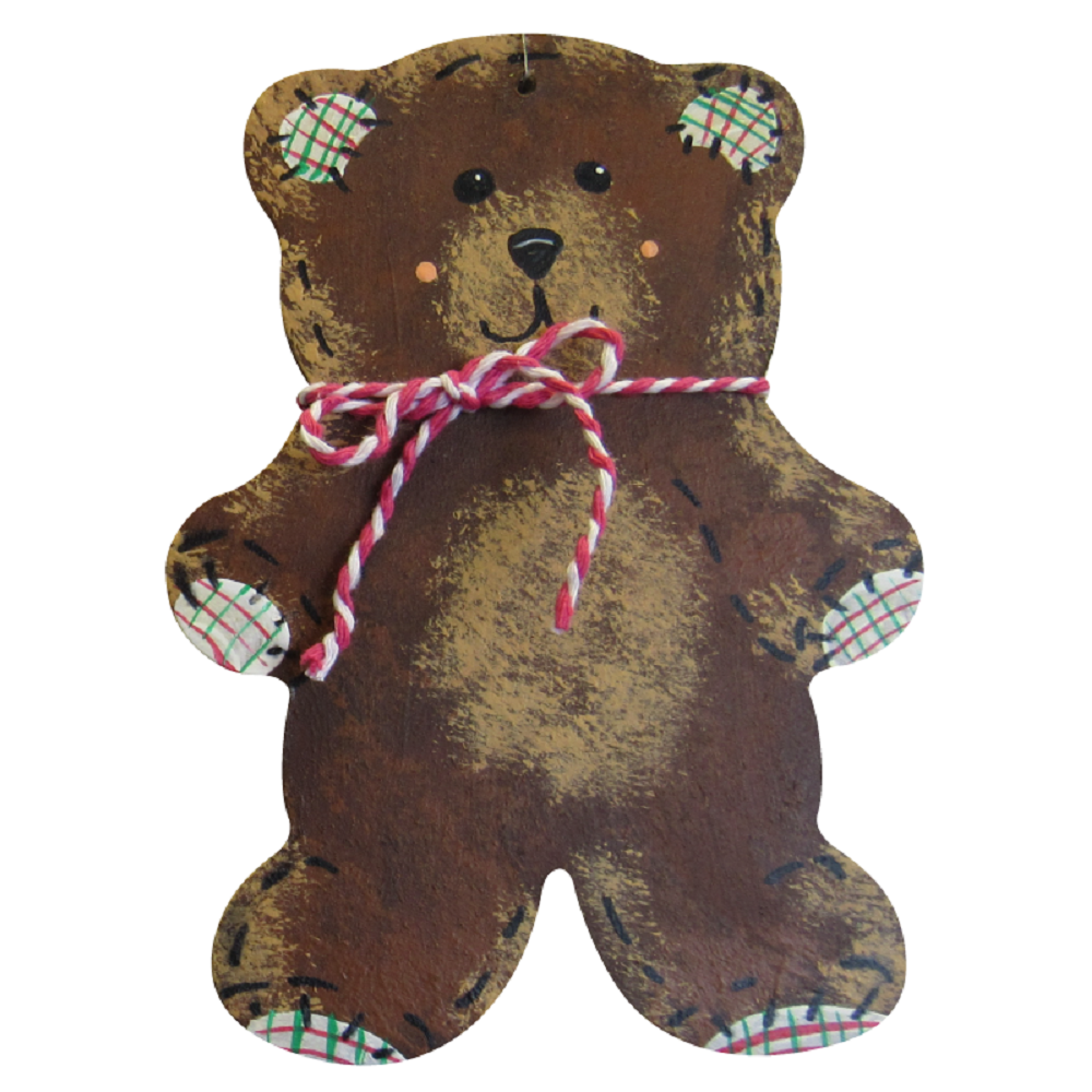 Basic Shape Toy Bear MDF Cutout Silhouette - Unfinished For DIY