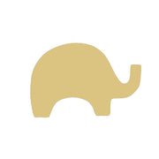 Basic Shape Toy Elephant MDF Cutout Silhouette - Unfinished For DIY