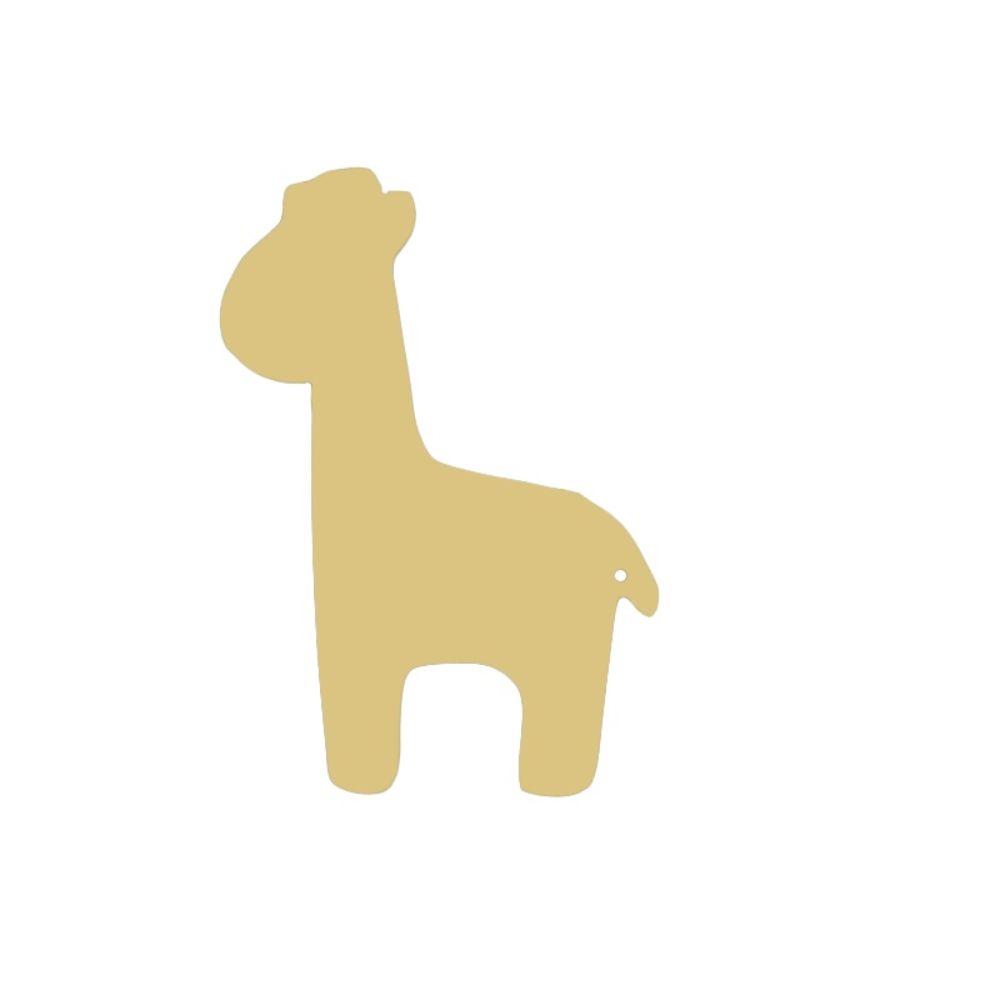 Basic Shape Giraffe MDF Cutout Silhouette - Unfinished For DIY