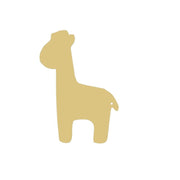 Basic Shape Giraffe MDF Cutout Silhouette - Unfinished For DIY