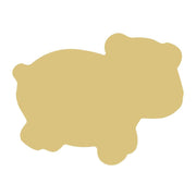 Basic Shape Toy Hippo MDF Cutout Silhouette - Unfinished For DIY