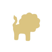 Basic Shape Toy Lion MDF Cutout Silhouette  - Unfinished For DIY