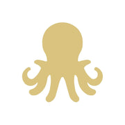 Basic Shape Octopus MDF Cutout Sea Creature Silhouette - Unfinished For DIY
