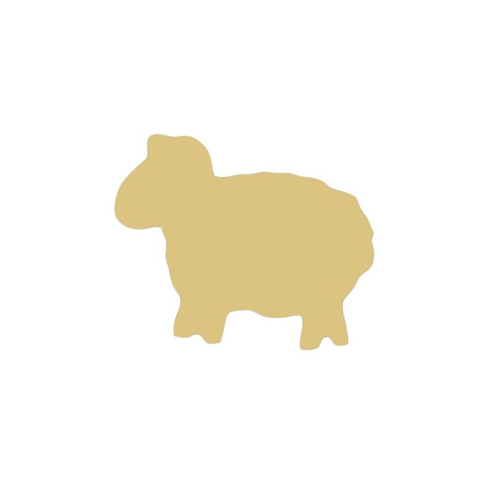 Basic Shape Sheep MDF Cutout Silhouette Style 1 - Unfinished For DIY