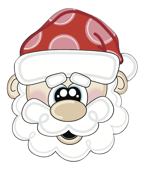 THE PAINT SPLASH SANTA HEAD