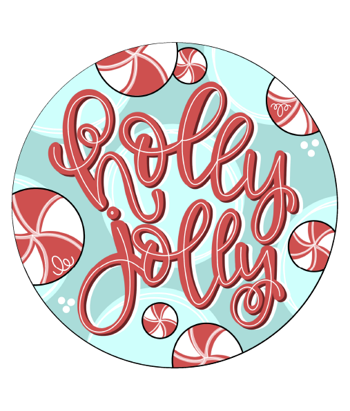 THE PAINT SPLASH HOLLY JOLLY CIRCLE