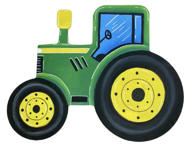 Design By Line Tractor MDF Cutout Silhouette - Unfinished For DIY