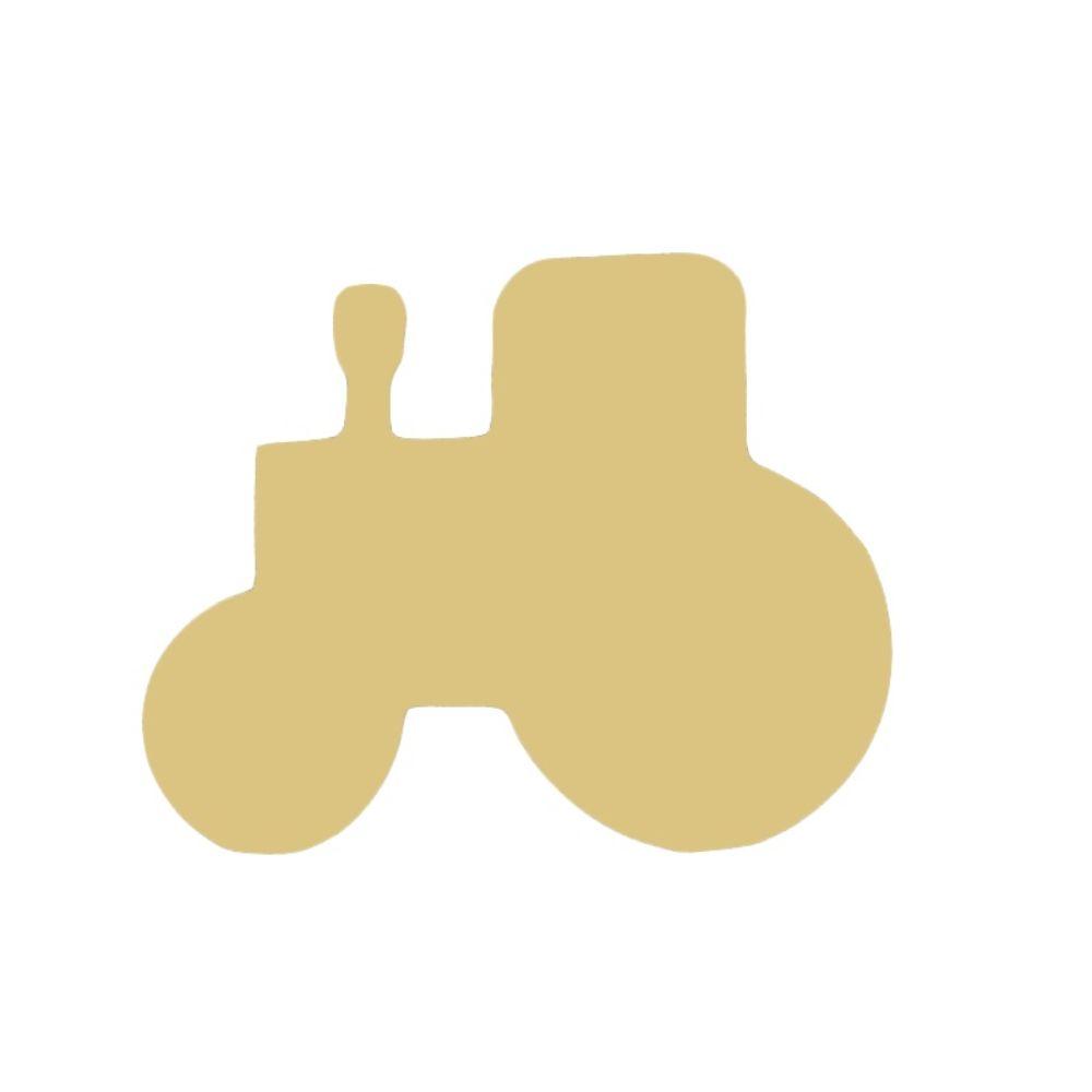 Basic Shape Tractor MDF Cutout Farm Silhouette - Unfinished For DIY