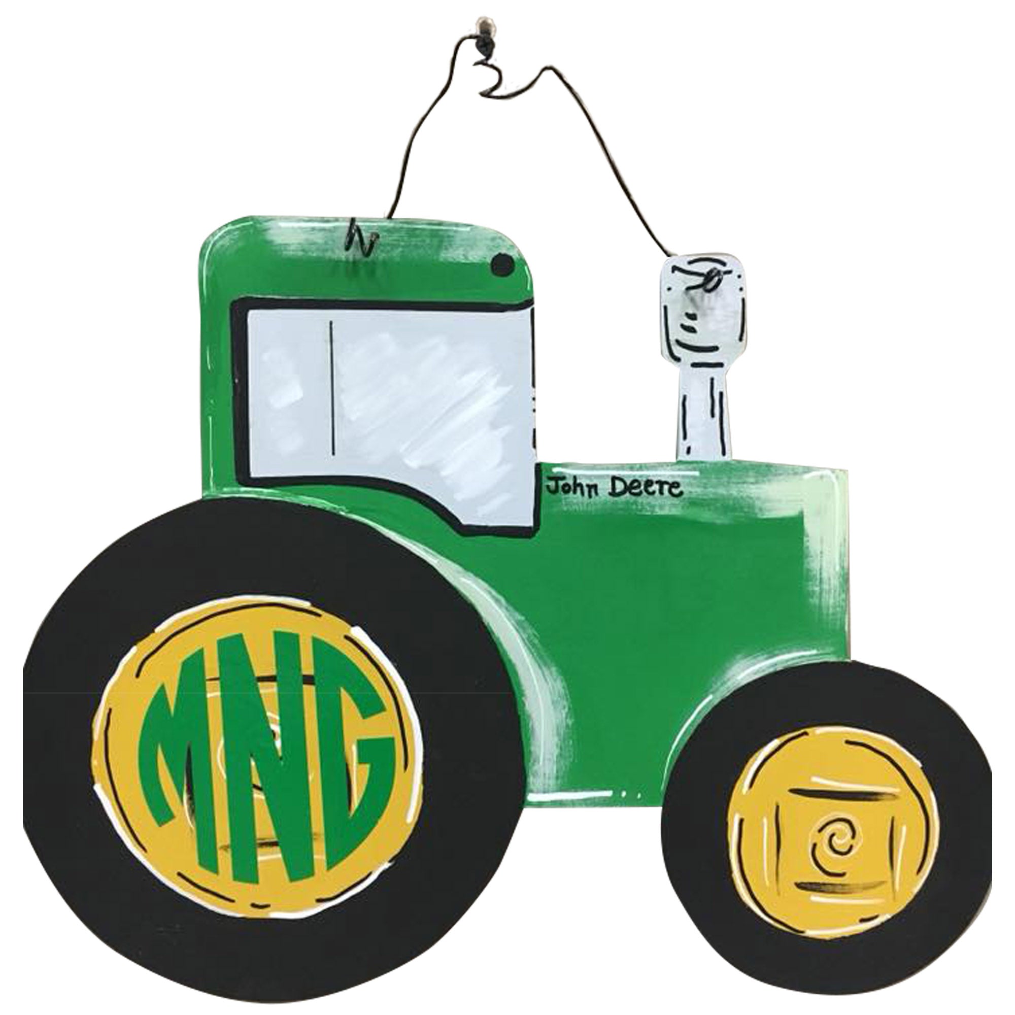 Basic Shape Tractor MDF Cutout Farm Silhouette - Unfinished For DIY