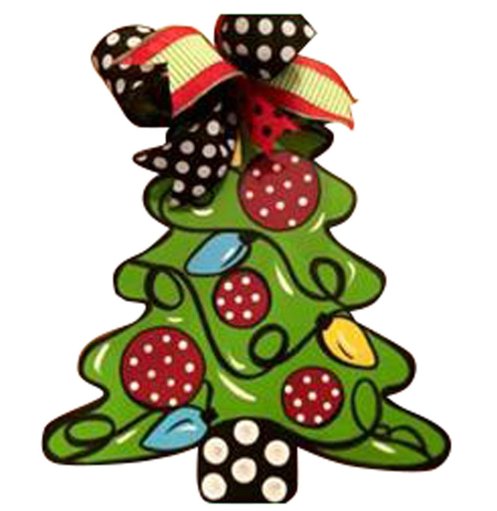 Basic Shape Tree MDF Cutout Silhouette Style 1 - Unfinished For DIY
