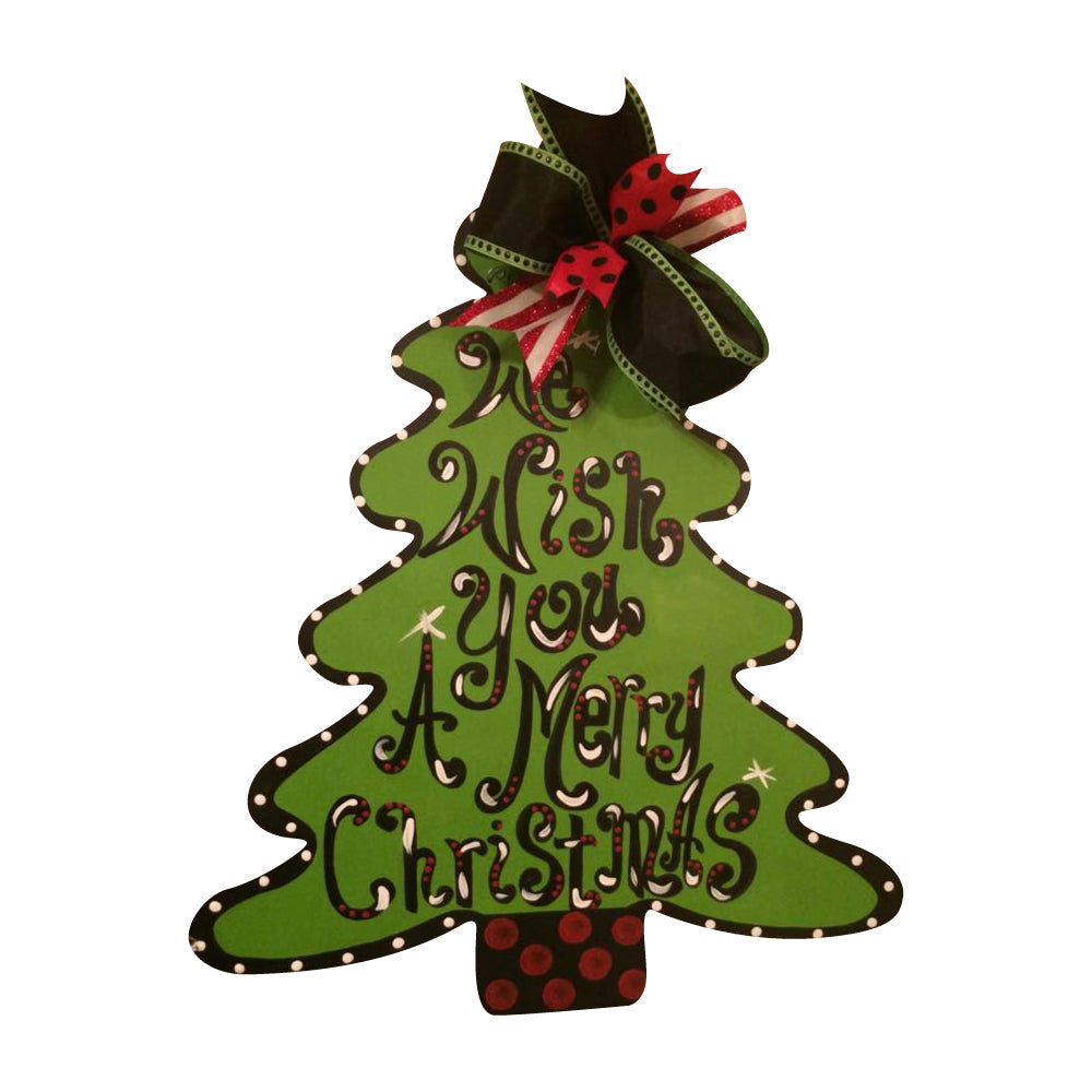 Basic Shape Tree MDF Cutout Silhouette Style 1 - Unfinished For DIY
