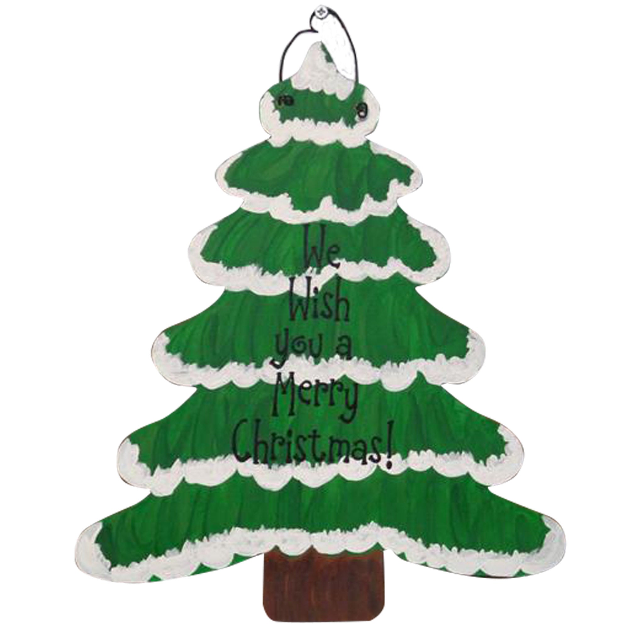 Basic Shape Tree MDF Cutout Silhouette Style 1 - Unfinished For DIY