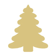 Basic Shape Tree MDF Cutout Silhouette Style 1 - Unfinished For DIY