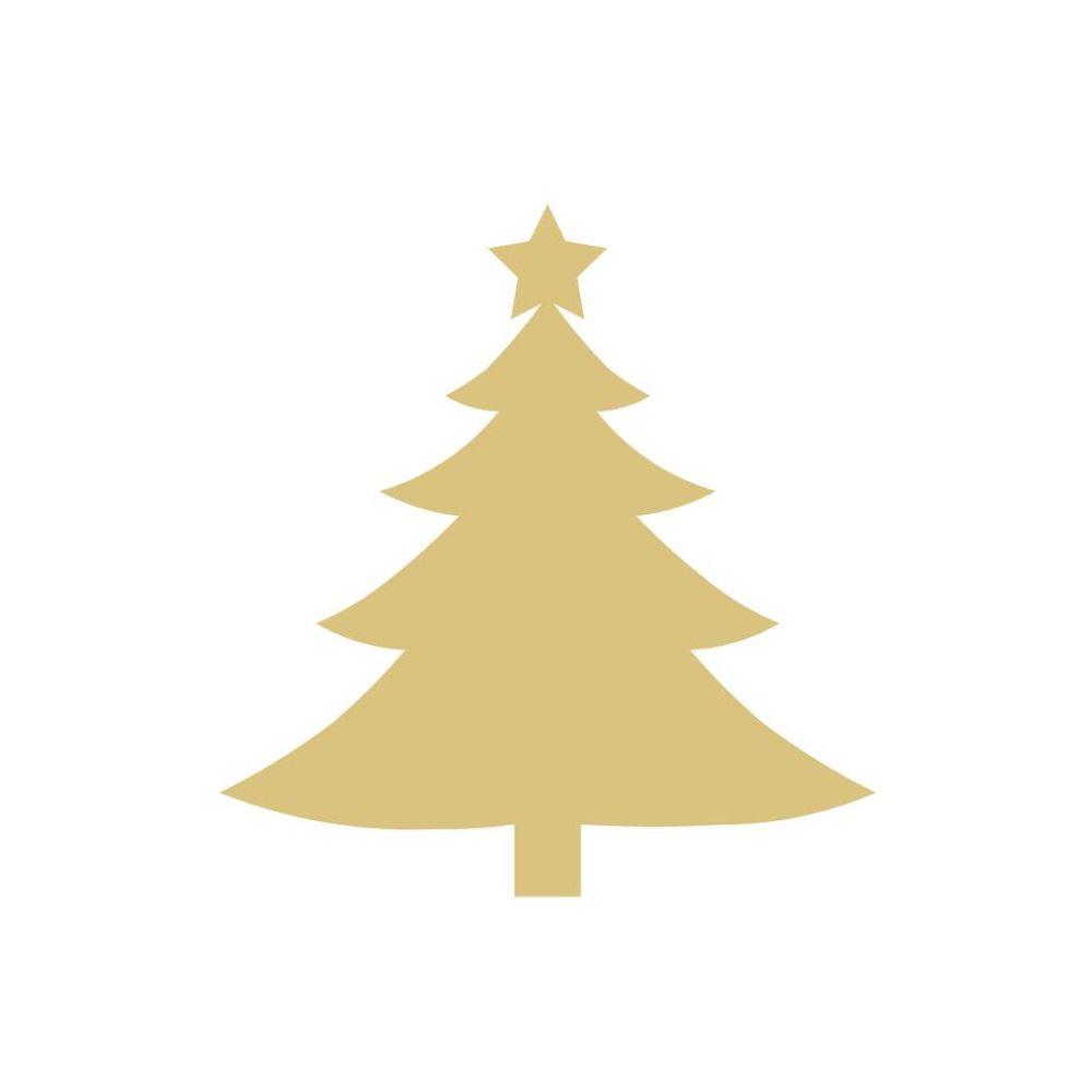 Basic Shape Christmas Tree MDF Cutout Winter Decor - Unfinished For DIY