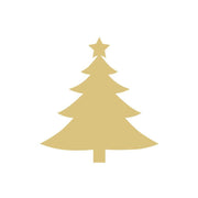 Basic Shape Christmas Tree MDF Cutout Winter Decor - Unfinished For DIY