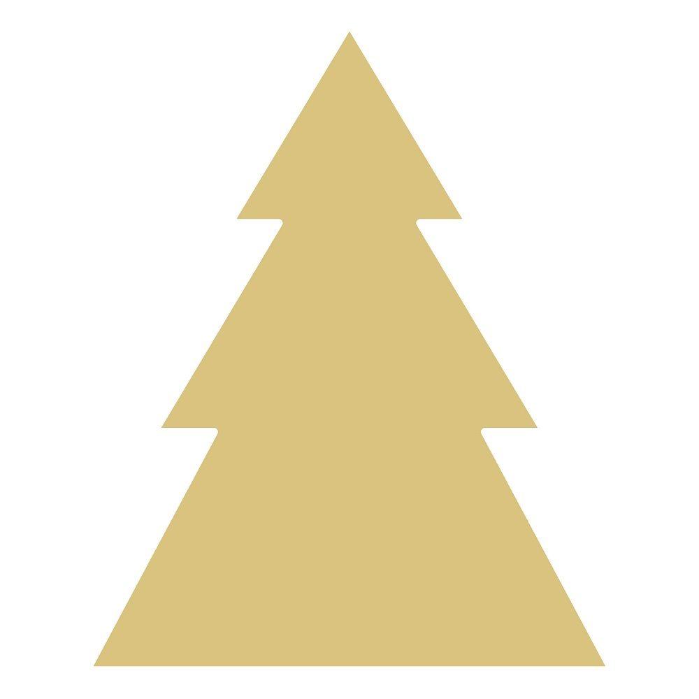Basic Shape Tree MDF Cutout Evergreen Tree Silhouette - Unfinished For DIY