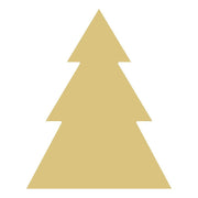 Basic Shape Tree MDF Cutout Evergreen Tree Silhouette - Unfinished For DIY
