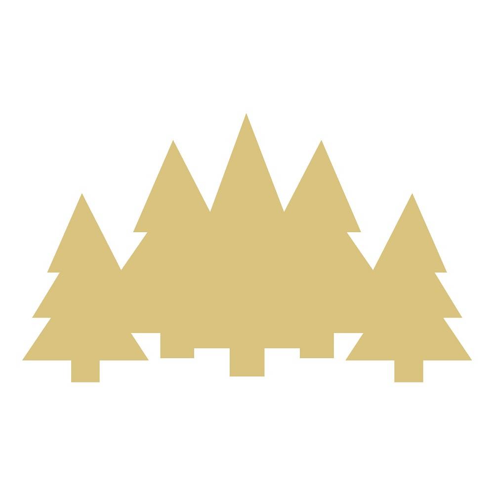 Basic Shape Trees MDF Cutout Forest Silhouette - Unfinished For DIY
