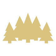 Basic Shape Trees MDF Cutout Forest Silhouette - Unfinished For DIY