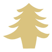Basic Shape Tree MDF Cutout Silhouette Style 26 - Unfinished For DIY