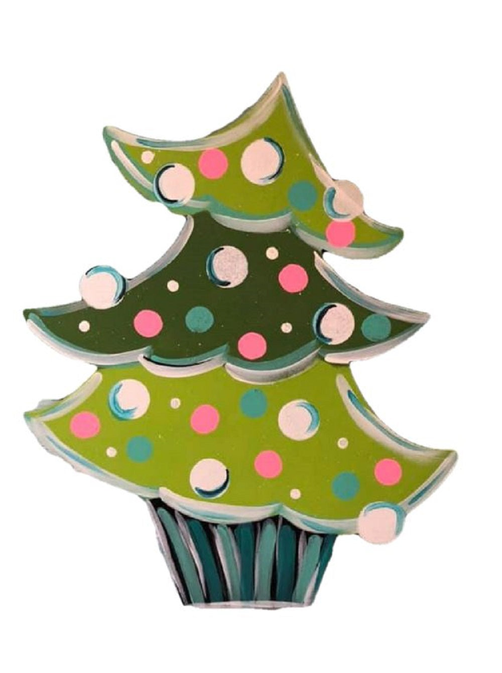 Basic Shape Tree MDF Cutout Silhouette Style 3 - Unfinished For DIY
