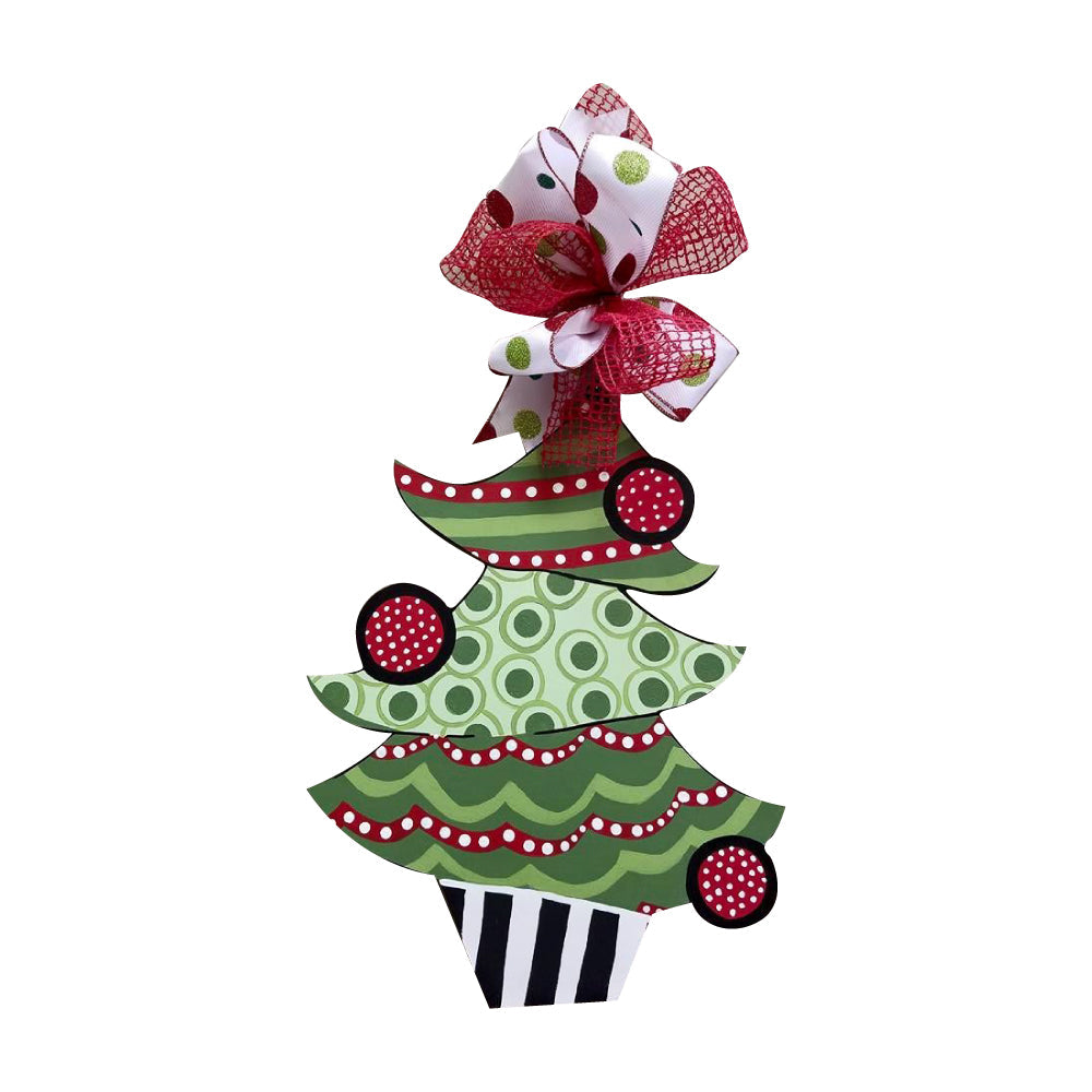 Basic Shape Tree MDF Cutout Silhouette Style 3 - Unfinished For DIY