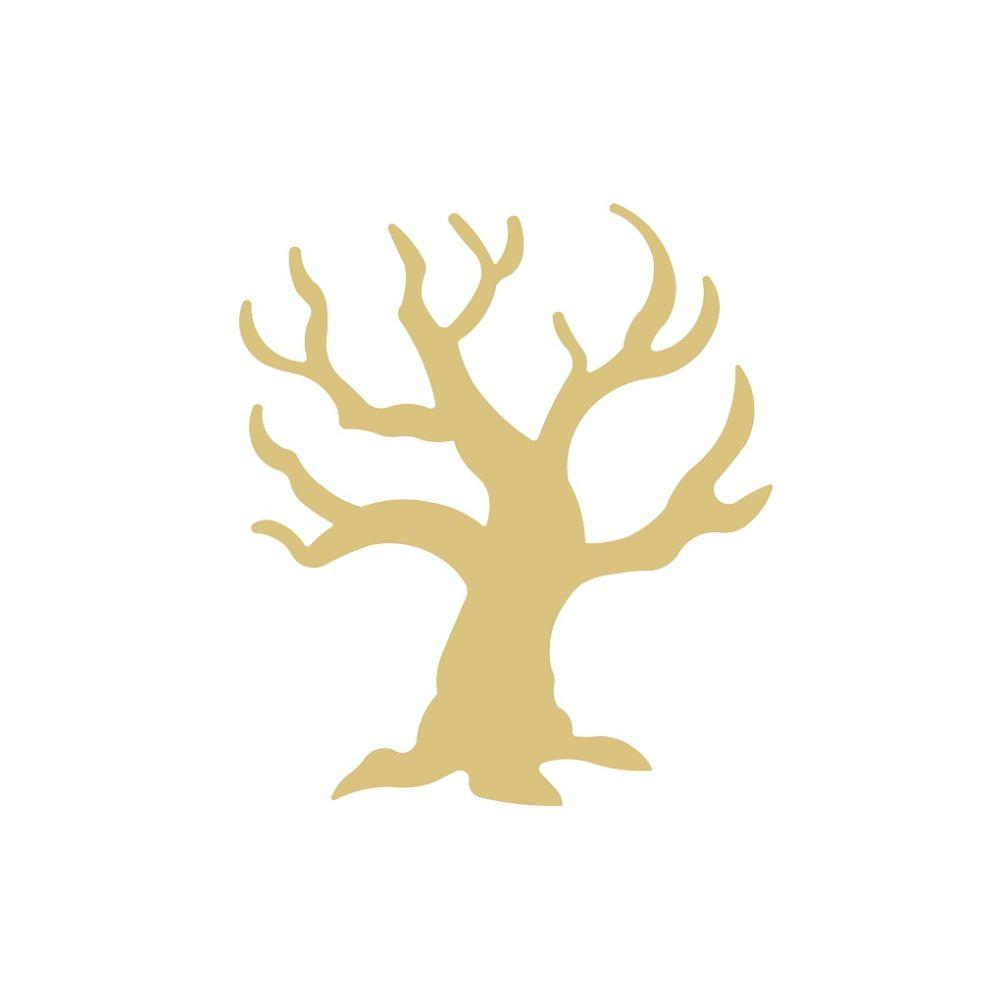 Basic Shape Tree MDF Cutout Silhouette Style 5 - Unfinished For DIY