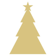 Basic Shape Tree MDF Cutout Silhouette Style 9 - Unfinished For DIY
