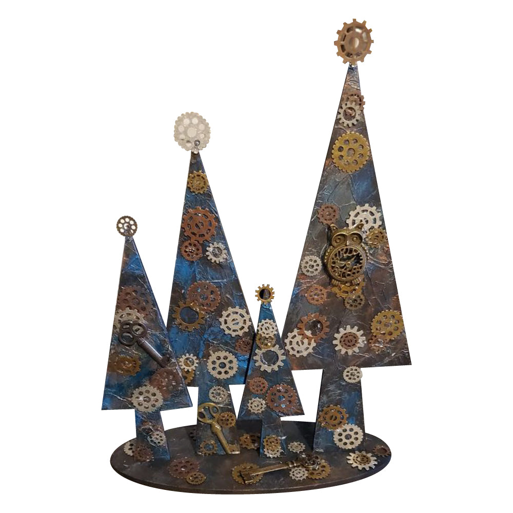 Basic Shape Tree MDF Cutout Forest Scene - Unfinished For DIY